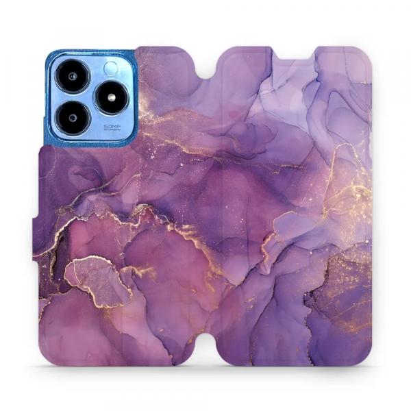 Etui z klapką do Realme C63 4G, Mobiwear Book, fioletowe