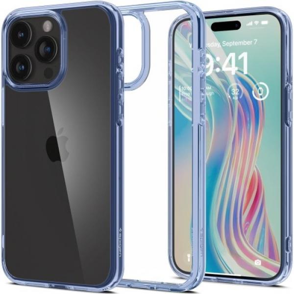 Etui Spigen Ultra Hybrid do iPhone 15 Pro, przezroczysto-niebieskie