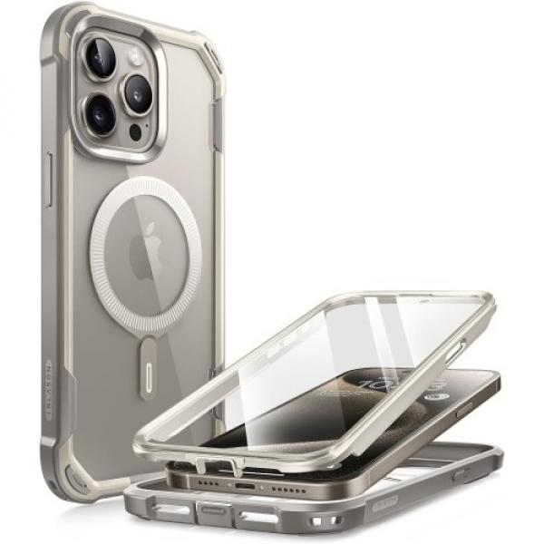 OUTLET: Etui pancerne Supcase i-Blason Ares Mag SP z MagSafe do iPhone 15 Pro Max, szare