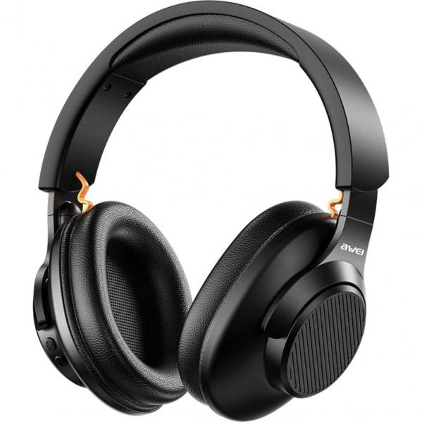 Słuchawki nauszne AWEI A997BL, Bluetooth 5.4 / AUX, czarne