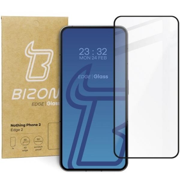 Szkło hartowane Bizon Glass Edge 2 do Nothing Phone 2, czarne