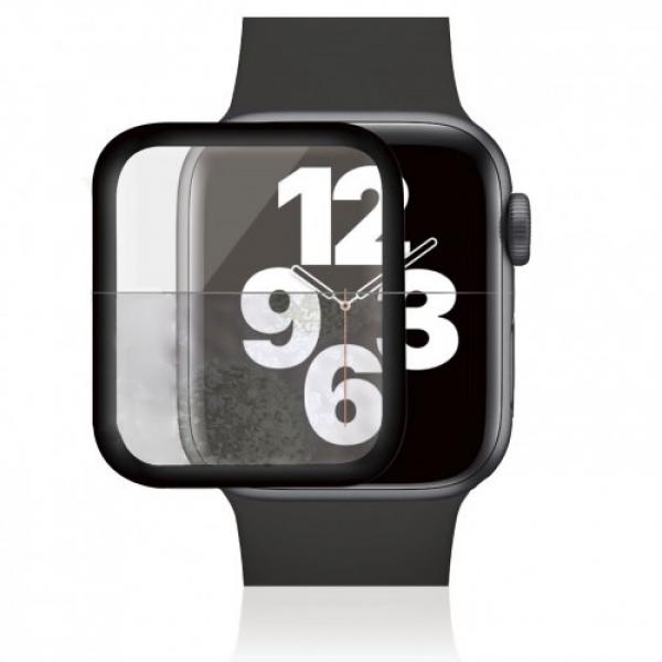 Szkło antybakteryjne Panzerglass Apple Watch SE/ SE 2022/ 6/ 5/ 4 40mm, czarna ramka