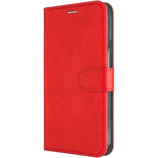 Etui Fixed Opus do iPhone 16e, czerwone