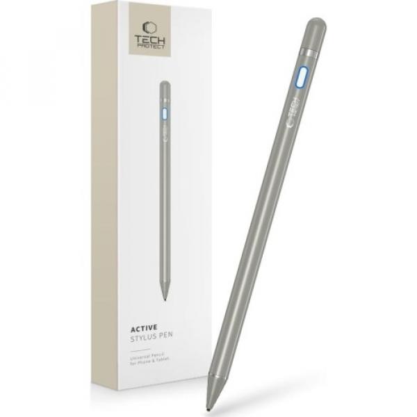 Uniwersalny rysik Tech-Protect Active Stylus Pen, szary