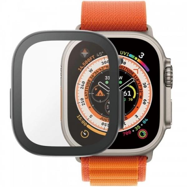 Szkło antybakteryjne + etui Panzerglass Full Body Apple Watch Ultra 2/1 49 mm, czarna ramka