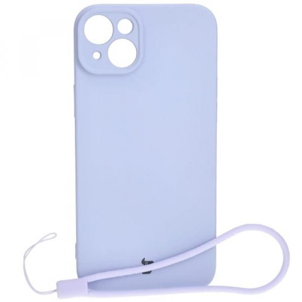 Etui Bizon Case Silicone do iPhone 15 Plus, jasnofioletowe