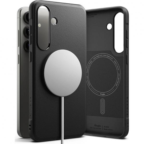 Etui Ringke Onyx Magnetic do Galaxy S25 Plus, czarne