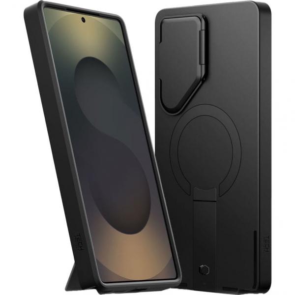 Etui z osłoną aparatu Tech-Protect Kevlar Aura do MagSafe do Galaxy S25 Ultra, czarne