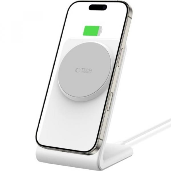 Ładowarka indukcyjna Tech-Protect Qi15W A38 Wireless Charger do MagSafe, Qi, biała