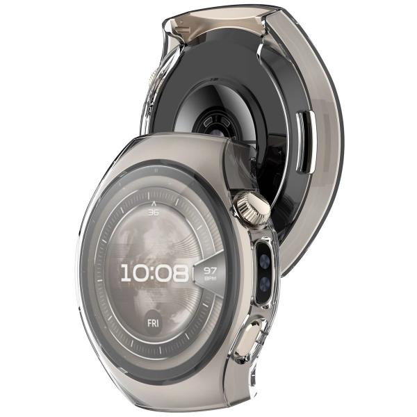 Etui z osłoną ekranu Bizon Case Watch Felipe do Huawei Watch 5 42mm, przeźroczyste