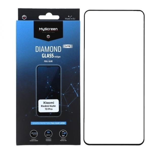 Szkło hartowane na ekran MyScreen Diamond Glass Edge do Xiaomi Redmi Note 13 Pro 4G/ 5G, czarna ramka