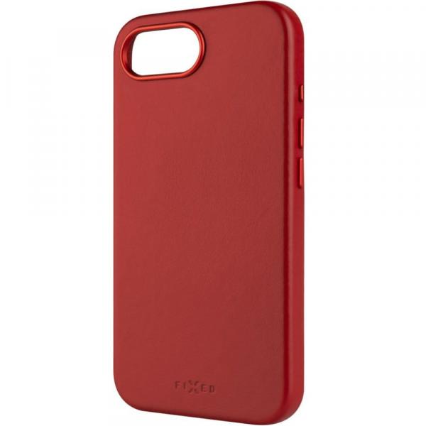 Etui Fixed MagLeather do iPhone 16e, czerwone