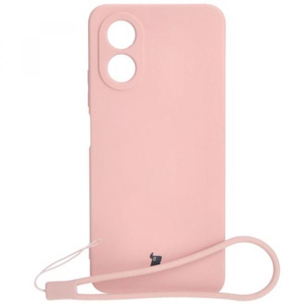 Etui Bizon Case Silicone do Oppo A38 4G, jasnoróżowe