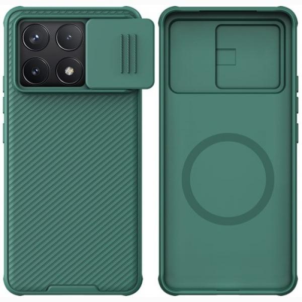 Etui Nillkin CamShield Pro Magnetic do Xiaomi Poco F6 Pro / Redmi K70 / K70 Pro, zielone