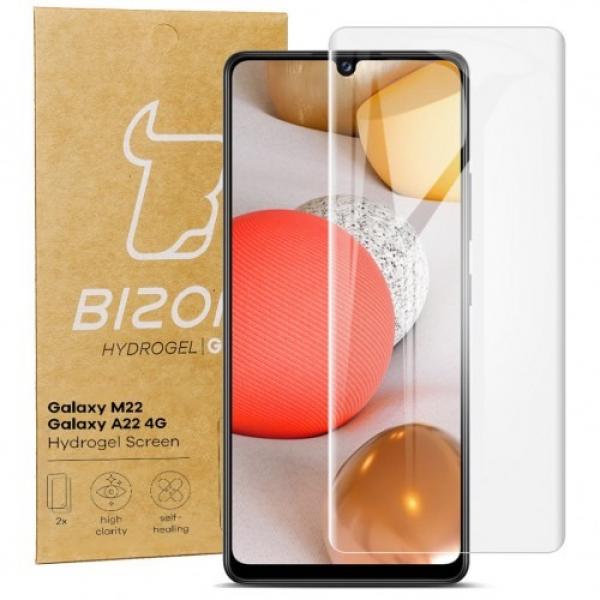 Folia hydrożelowa na ekran Bizon Glass Hydrogel, Galaxy M22 / A22 4G, 2 sztuki