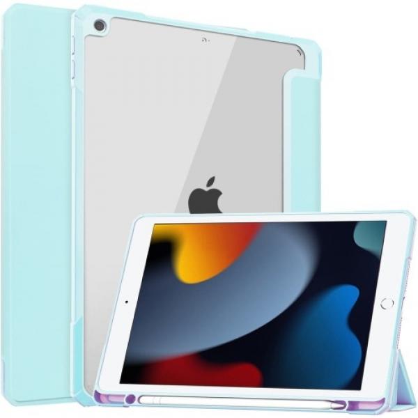 Etui Bizon Case Tab Clear Matt do Apple iPad 9/8/7 10.2 2021/2020/2019, błękitne