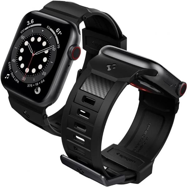 OUTLET: Pasek Spigen Rugged Band Apple Watch 41/40/38 mm, czarny