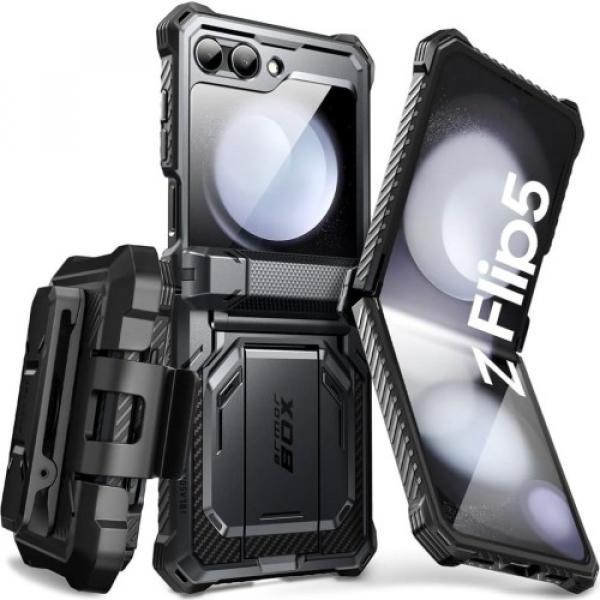 Etui pancerne Supcase i-Blason Armorbox BackSP do Galaxy Z Flip5, czarne