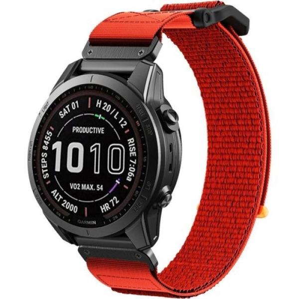 OUTLET: Pasek Tech-Protect Scout, QuickFit 26mm do Garmin Fenix 8 (51 mm) / 7X Pro / 7X / 6X Pro, pomarańczowy