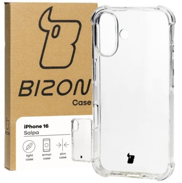 Elastyczne etui Bizon Case Salpa do iPhone 16, przezroczyste