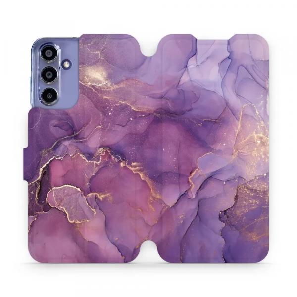 Etui z klapką do Galaxy A15 4G, Mobiwear Book, fioletowe