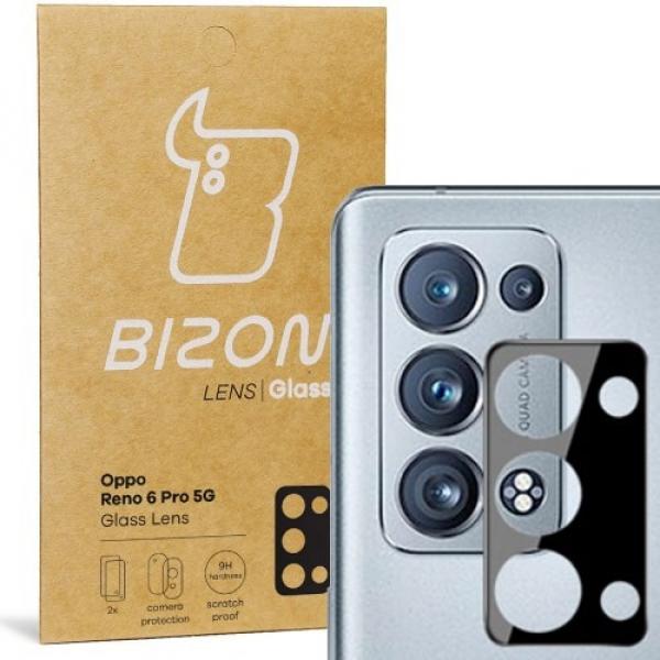 Szkło na aparat Bizon Glass Lens dla Oppo Reno 6 Pro 5G, 2 sztuki