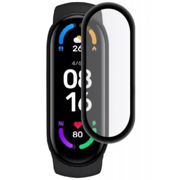 Szkło hybrydowe Hofi Hybrid Pro+ Xiaomi Mi Band 6/ 6 NFC, czarna ramka