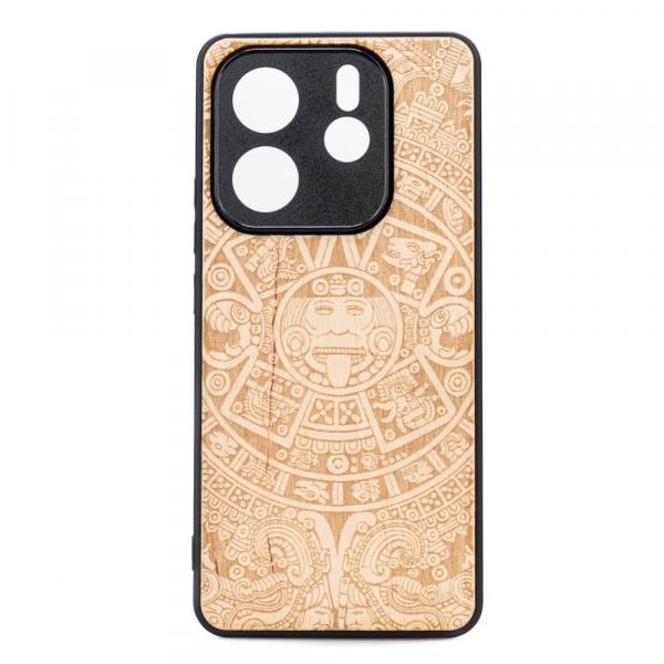 Drewniane etui do Xiaomi Redmi Note 14 5G, Bewood Kalendarz Aztecki Aniegre