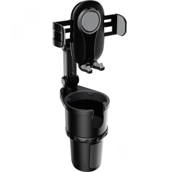 Uchwyt samochodowy T-PHOX TH-07 z uchwytem na kubek Cup Holder, czarny