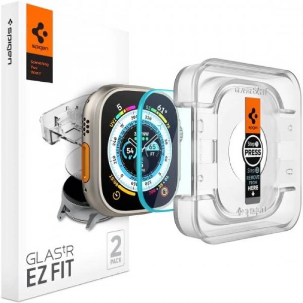 Szkło do etui + Aplikator Spigen Glas.tr EZ Fit 2-Pack do Apple Watch Ultra 2/1 49mm