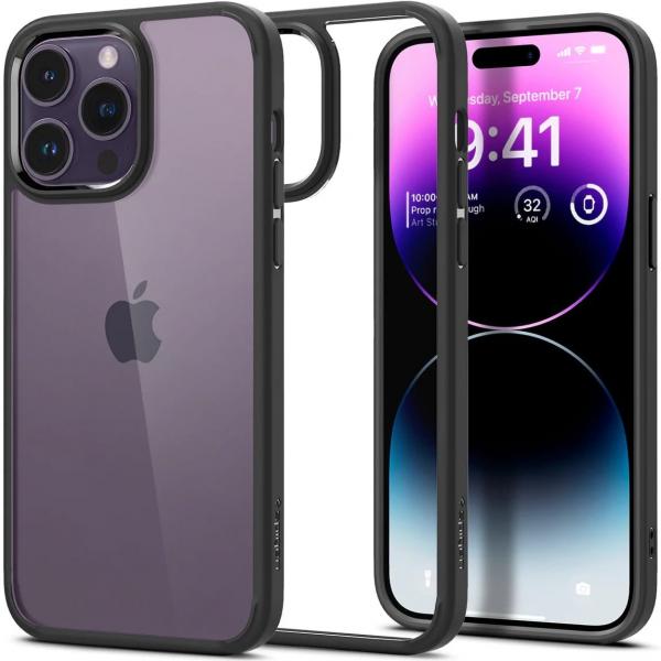 Etui Spigen Ultra Hybrid do iPhone 14 Pro Max, przezroczysto-czarne