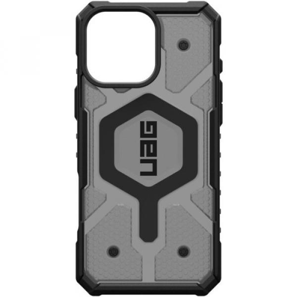 Etui pancerne Urban Armor Gear Pathfinder Clear Mag do MagSafe do iPhone 16 Pro Max, przydymione z czarną ramką