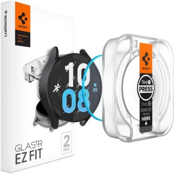 Szkło do etui + Aplikator Spigen Glas.tr EZ Fit 2-Pack do Galaxy Watch 6 40mm