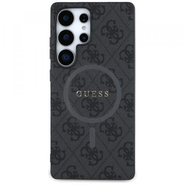 Etui Guess Hardcase 4G Ring Classic Logo MagSafe do Galaxy S25 Ultra, czarne