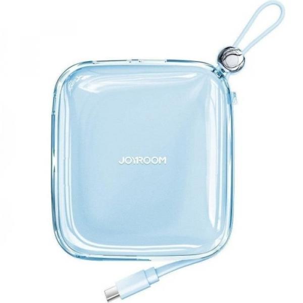 Powerbank Joyroom Jelly Series 10000mAh 22.5W USB-C/USB-A, z kablem USB-C, niebieski