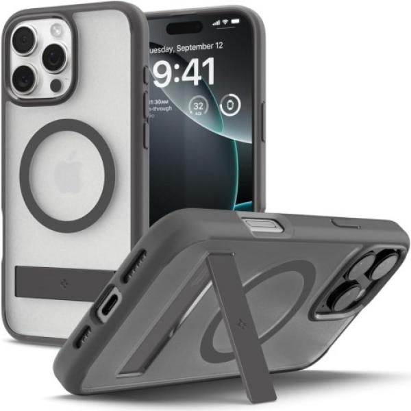 Etui Spigen Ultra Hybrid S Mag do MagSafe do iPhone 16 Pro Max, półprzezroczysto-szare