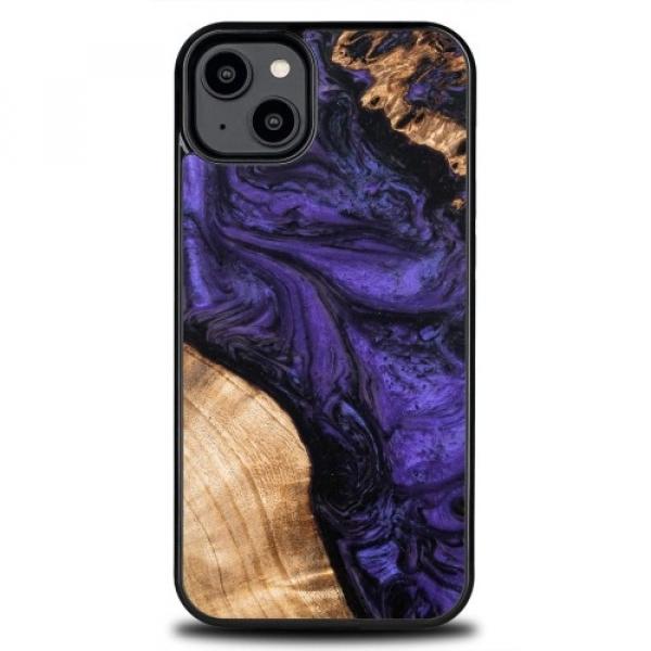Drewniane etui do iPhone 14 Plus, Bewood Unique Violet