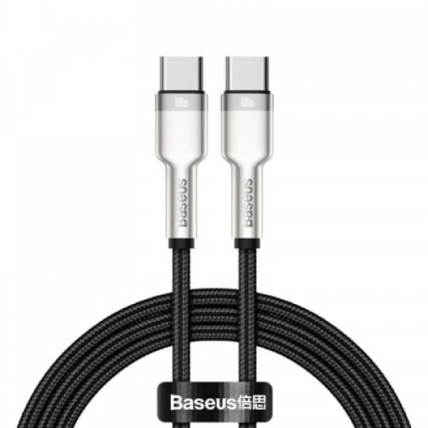 Kabel Baseus Cafule 100W 5A USB-C do USB-C 1m, czarny