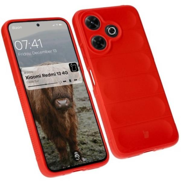 Pancerne etui Bizon Case Tur do Xiaomi Redmi 13 4G, czerwone