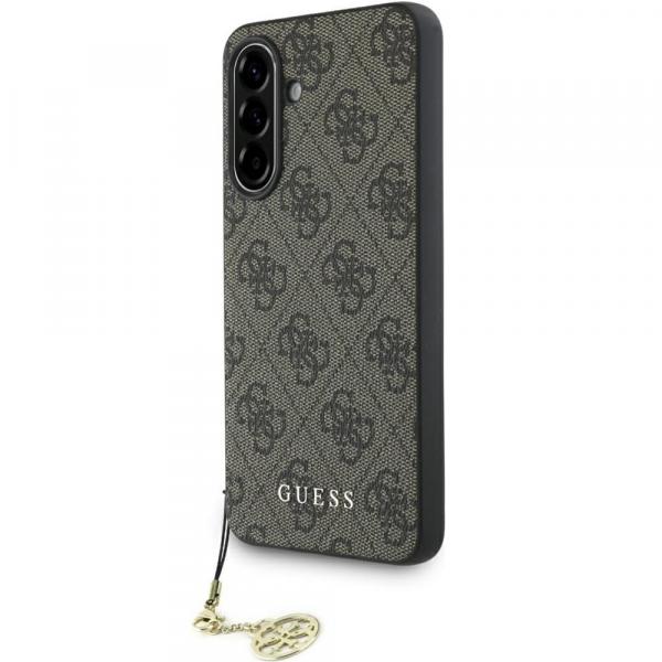 Etui Guess 4G Charms Collection do Galaxy A36 5G, brązowe