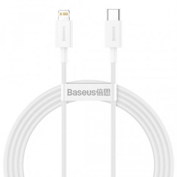 Kabel Baseus Superior USB-C do Lightning 20W 1,5m, biały