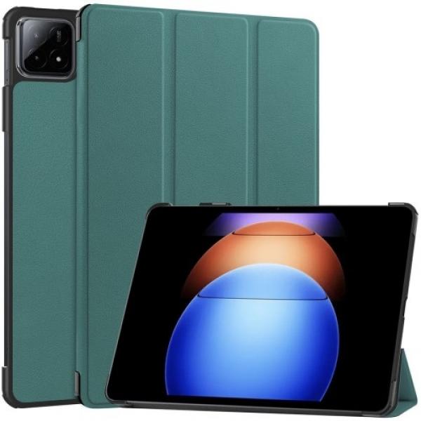 Etui Bizon Case Tab Croc do Xiaomi Pad 6S Pro, ciemnozielone