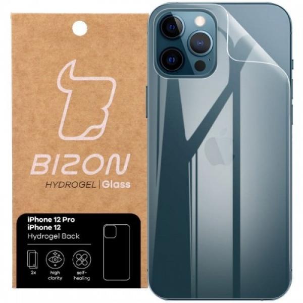 Folia hydrożelowa na tył Bizon Glass Hydrogel, iPhone 12 / 12 Pro, 2 sztuki
