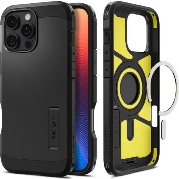 Etui Spigen Tough Armor Mag do MagSafe do iPhone 16 Pro, czarne
