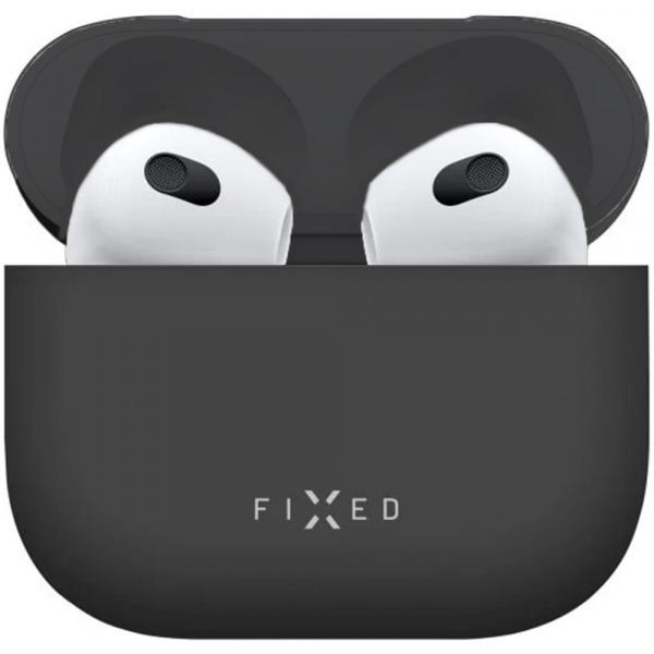 Etui Fixed Silky do AirPods 4, czarne