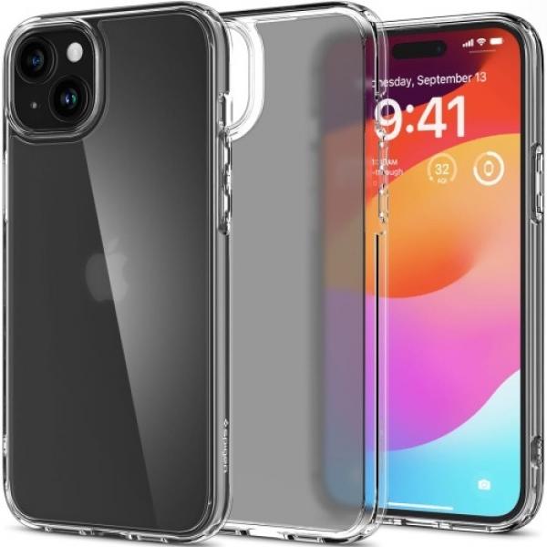 Etui Spigen Ultra Hybrid do iPhone 15, półprzezroczysto-przezroczyste