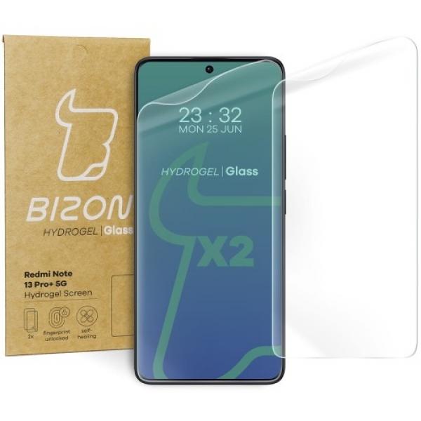 Folia hydrożelowa na ekran Bizon Glass Hydrogel Front do Redmi Note 13 Pro+ 5G, 2 sztuki