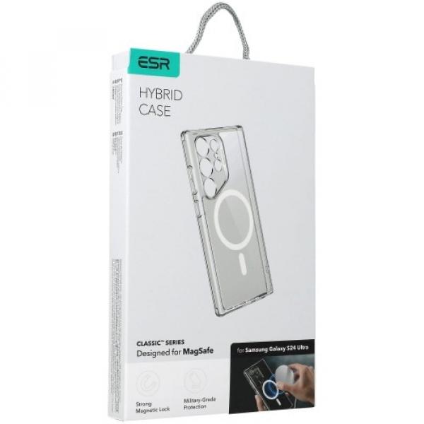 Etui ESR CH Halolock MagSafe do Galaxy S24 Ultra, przezroczyste