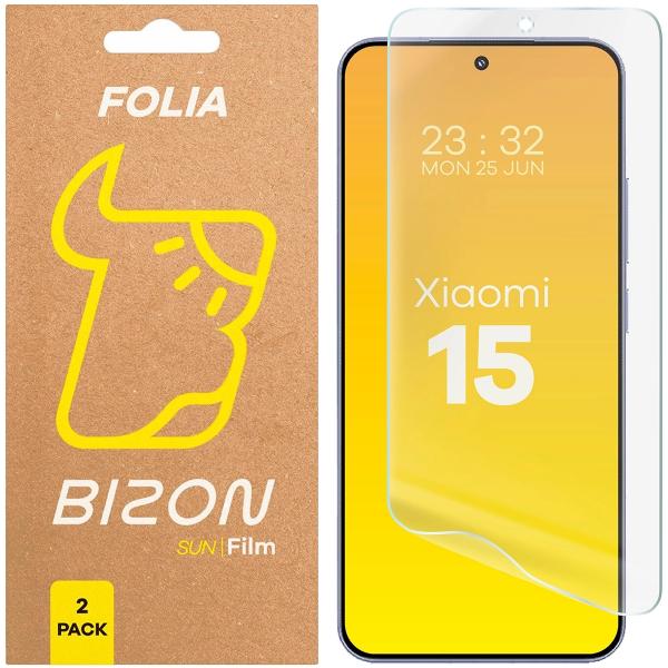 Folia matowa Bizon Glass Film Sun do Xiaomi 15, 2 sztuki