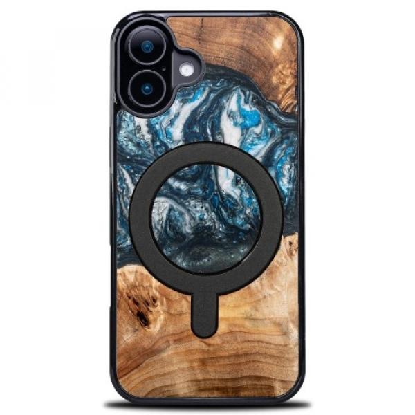 Drewniane etui do iPhone 16, Bewood Unique Planets Ziemia do MagSafe